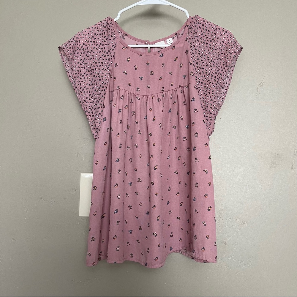 GAP Mauve Floral Blouse